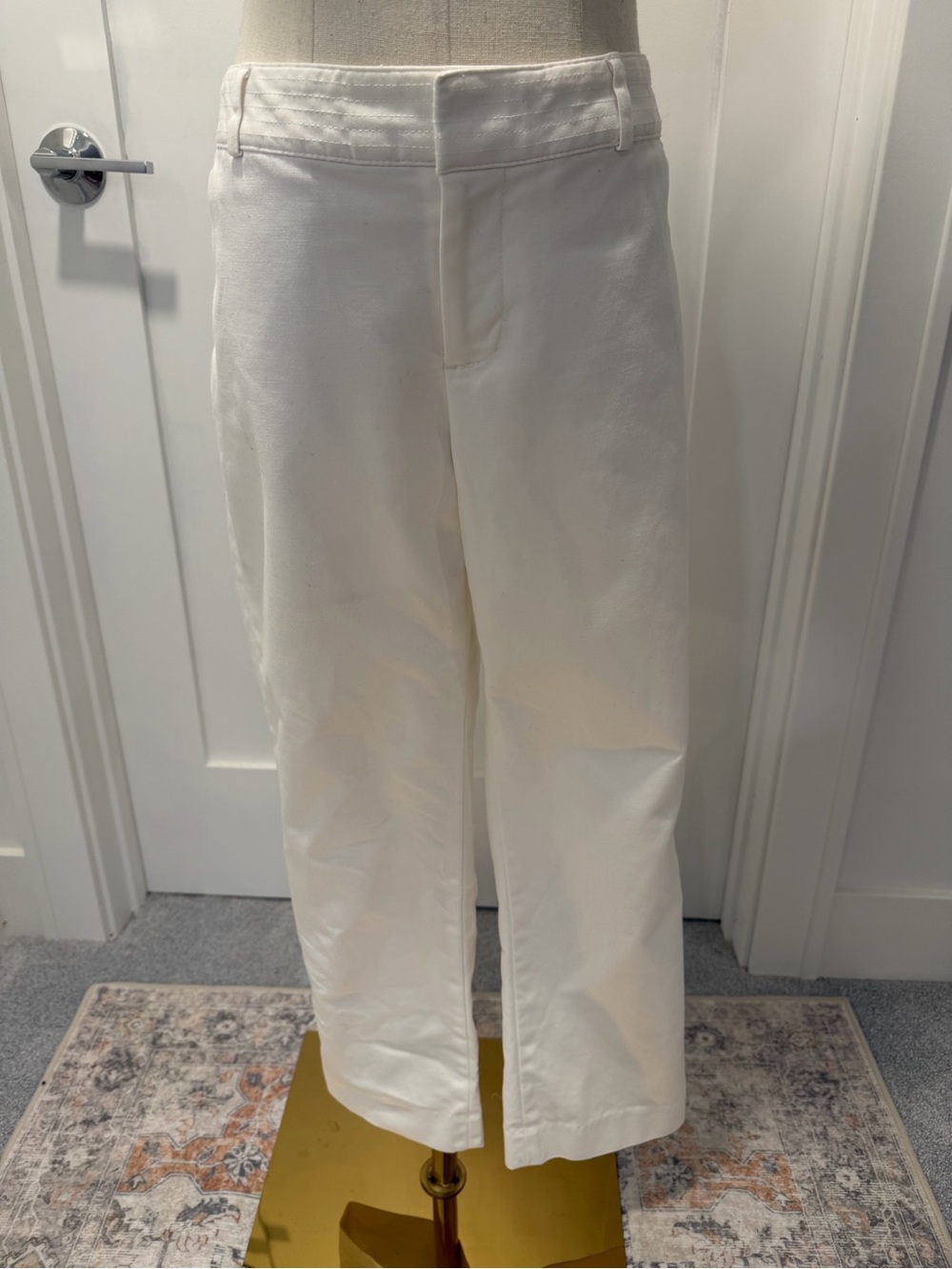 Banana Republic White Ankle Pants